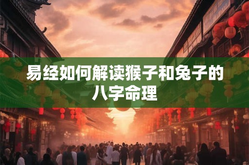 易经如何解读猴子和兔子的八字命理