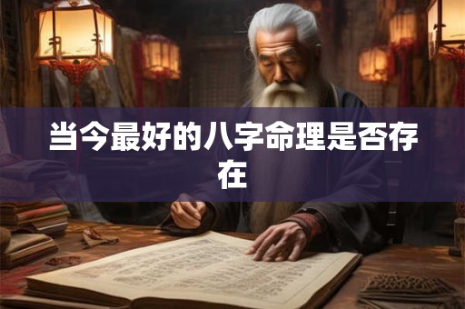当今最好的八字命理是否存在