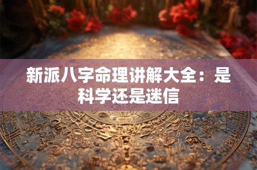 新派八字命理讲解大全：是科学还是迷信