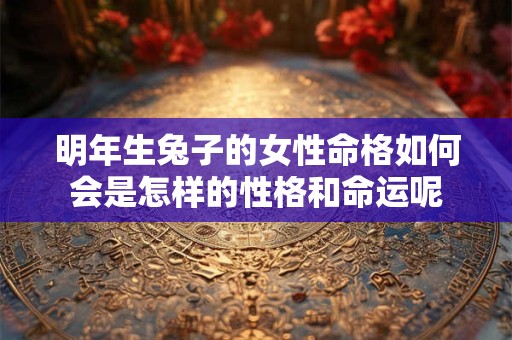 明年生兔子的女性命格如何会是怎样的性格和命运呢