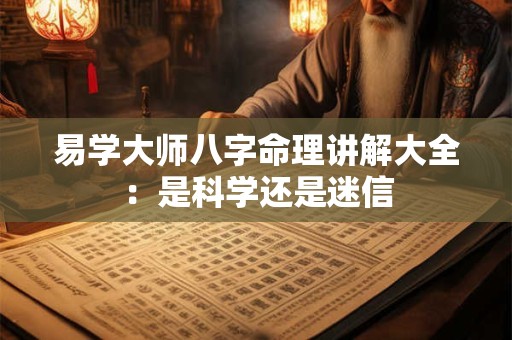 易学大师八字命理讲解大全：是科学还是迷信