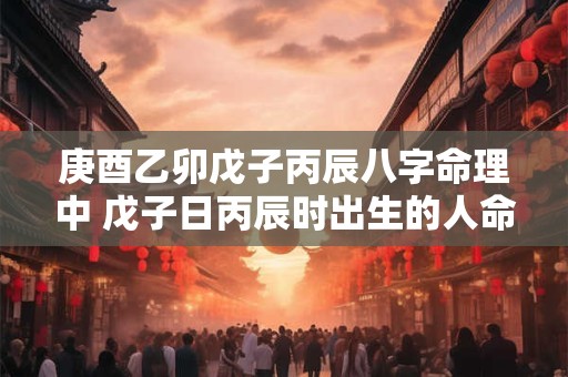 庚酉乙卯戊子丙辰八字命理中 戊子日丙辰时出生的人命运如何