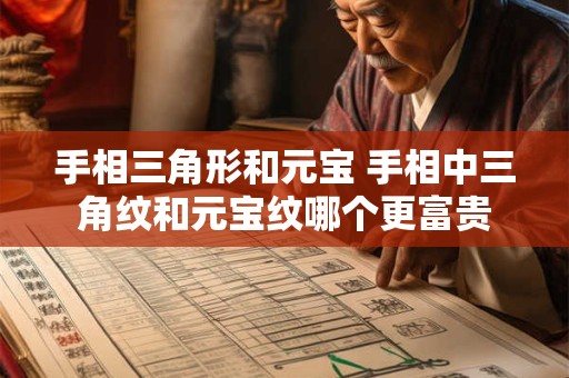 手相三角形和元宝 手相中三角纹和元宝纹哪个更富贵