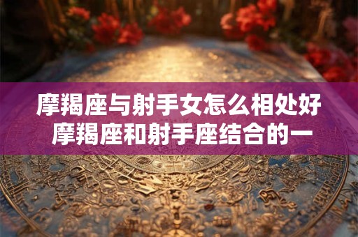 摩羯座与射手女怎么相处好 摩羯座和射手座结合的一个人