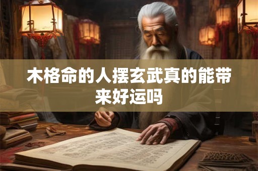 木格命的人摆玄武真的能带来好运吗