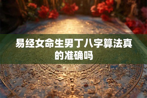 易经女命生男丁八字算法真的准确吗