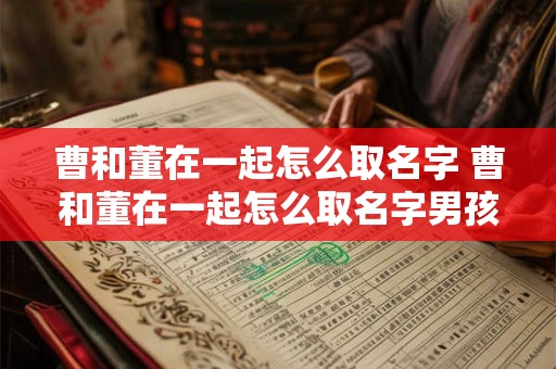 曹和董在一起怎么取名字 曹和董在一起怎么取名字男孩