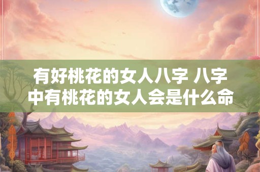 有好桃花的女人八字 八字中有桃花的女人会是什么命