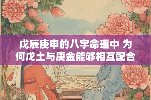 戊辰庚申的八字命理中 为何戊土与庚金能够相互配合