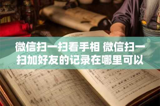 微信扫一扫看手相 微信扫一扫加好友的记录在哪里可以看