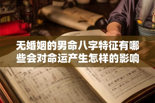 无婚姻的男命八字特征有哪些会对命运产生怎样的影响