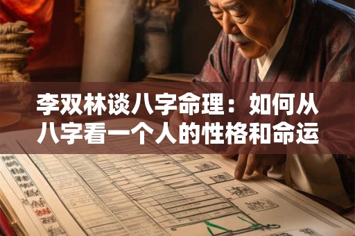 李双林谈八字命理：如何从八字看一个人的性格和命运