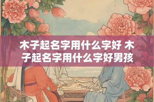 木子起名字用什么字好 木子起名字用什么字好男孩
