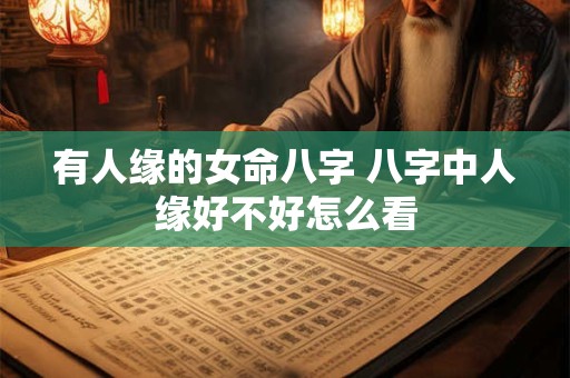 有人缘的女命八字 八字中人缘好不好怎么看