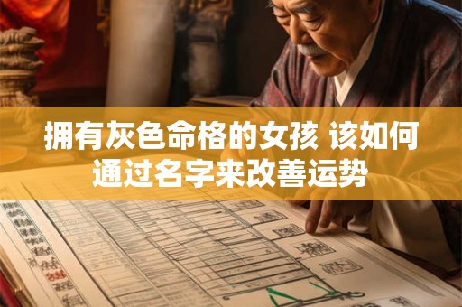 拥有灰色命格的女孩 该如何通过名字来改善运势