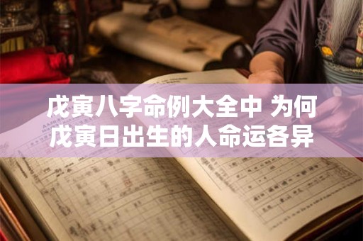 戊寅八字命例大全中 为何戊寅日出生的人命运各异