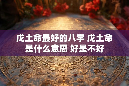 戊土命最好的八字 戊土命是什么意思 好是不好