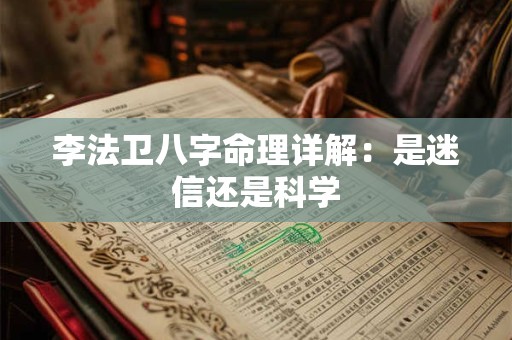 李法卫八字命理详解：是迷信还是科学