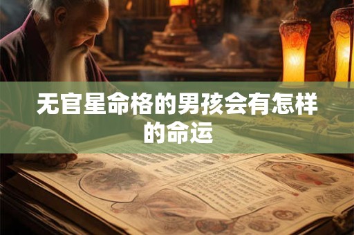 无官星命格的男孩会有怎样的命运