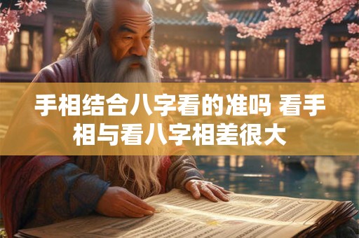 手相结合八字看的准吗 看手相与看八字相差很大