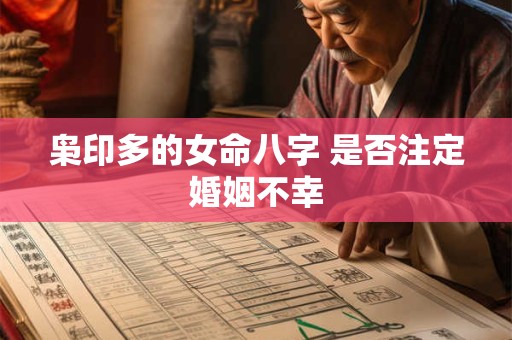 枭印多的女命八字 是否注定婚姻不幸