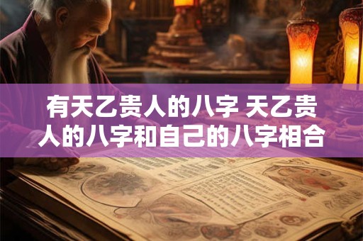 有天乙贵人的八字 天乙贵人的八字和自己的八字相合吗