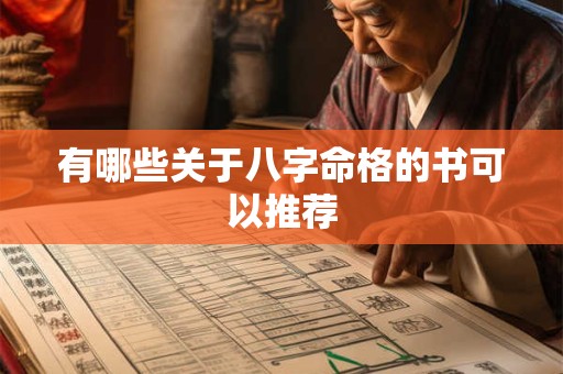 有哪些关于八字命格的书可以推荐