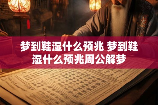梦到鞋湿什么预兆 梦到鞋湿什么预兆周公解梦
