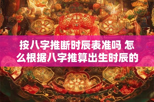 按八字推断时辰表准吗 怎么根据八字推算出生时辰的绝招
