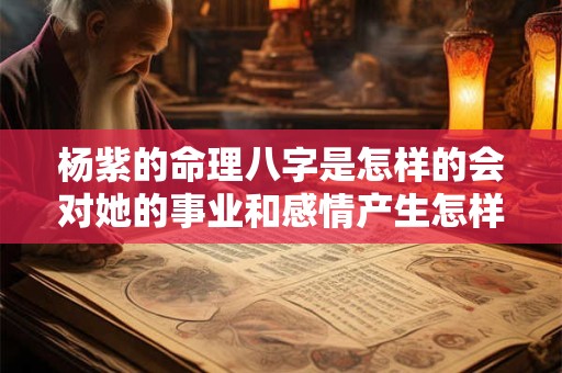杨紫的命理八字是怎样的会对她的事业和感情产生怎样的影响