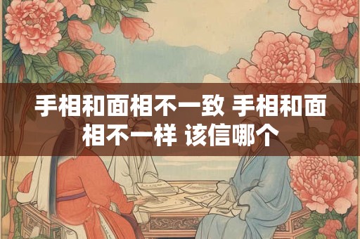 手相和面相不一致 手相和面相不一样 该信哪个