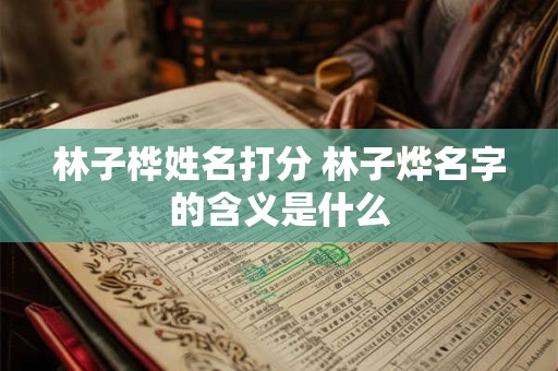 林子桦姓名打分 林子烨名字的含义是什么