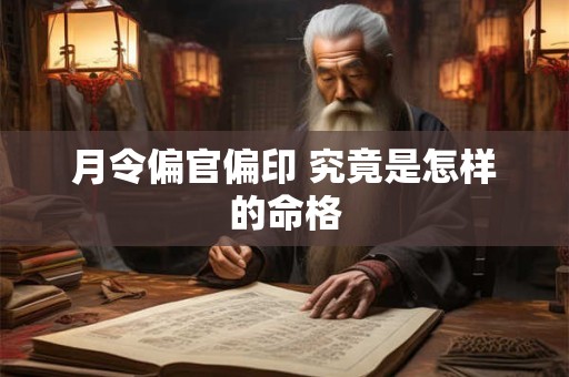 月令偏官偏印 究竟是怎样的命格