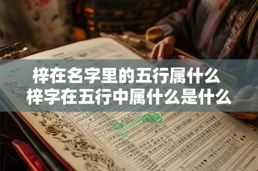 梓在名字里的五行属什么 梓字在五行中属什么是什么意思