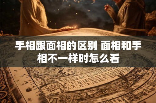 手相跟面相的区别 面相和手相不一样时怎么看