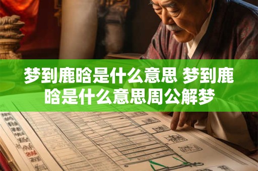 梦到鹿晗是什么意思 梦到鹿晗是什么意思周公解梦