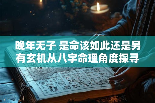 晚年无子 是命该如此还是另有玄机从八字命理角度探寻无子的真相 晚年无子 是命该如此还是另有玄机从八字命理角度探寻无子的真相