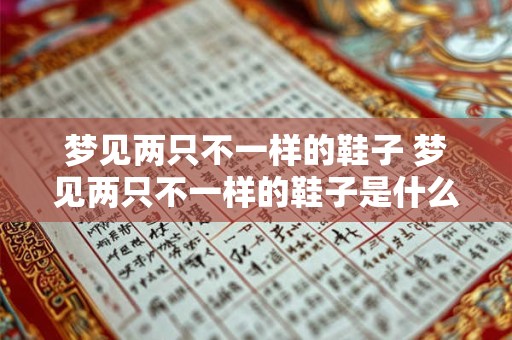 梦见两只不一样的鞋子 梦见两只不一样的鞋子是什么意思
