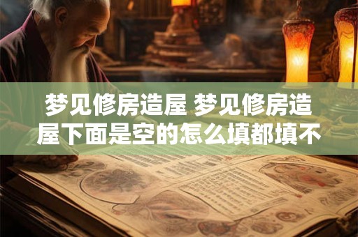 梦见修房造屋 梦见修房造屋下面是空的怎么填都填不满