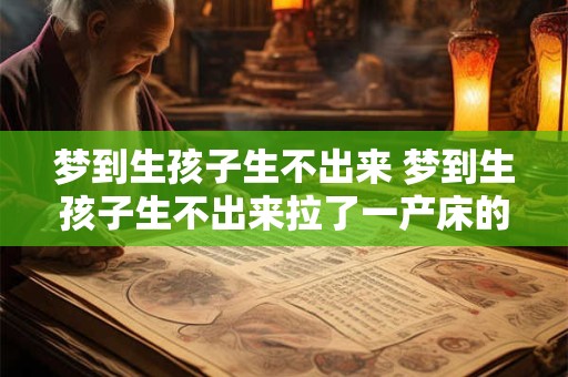 梦到生孩子生不出来 梦到生孩子生不出来拉了一产床的屎 梦到生孩子生不出来 梦到生孩子生不出来拉了一产床的屎