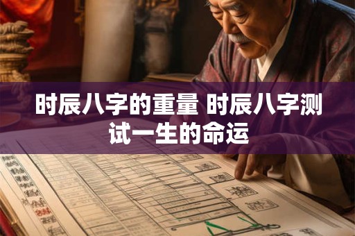 时辰八字的重量 时辰八字测试一生的命运 时辰八字的重量 时辰八字测试一生的命运