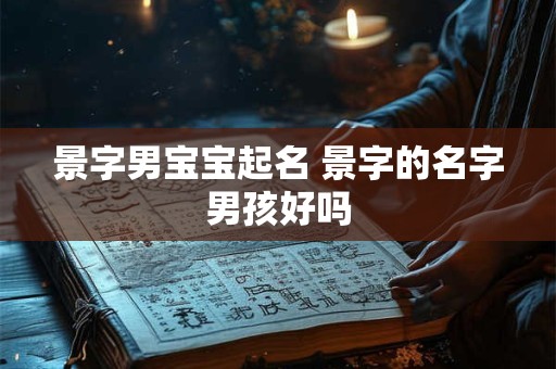 景字男宝宝起名 景字的名字男孩好吗
