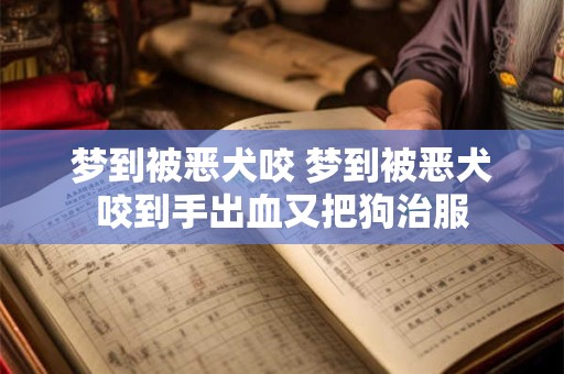 梦到被恶犬咬 梦到被恶犬咬到手出血又把狗治服 梦到被恶犬咬 梦到被恶犬咬到手出血又把狗治服