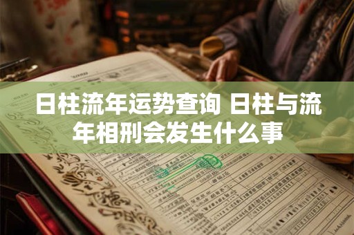 日柱流年运势查询 日柱与流年相刑会发生什么事