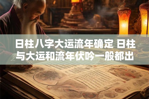 日柱八字大运流年确定 日柱与大运和流年伏吟一般都出什么事儿