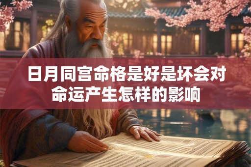 日月同宫命格是好是坏会对命运产生怎样的影响