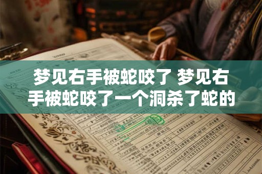 梦见右手被蛇咬了 梦见右手被蛇咬了一个洞杀了蛇的血擦好了 梦见右手被蛇咬了 梦见右手被蛇咬了一个洞杀了蛇的血擦好了