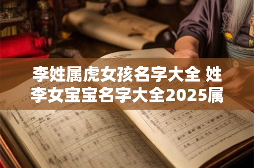 李姓属虎女孩名字大全 姓李女宝宝名字大全2025属虎