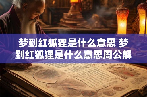 梦到红狐狸是什么意思 梦到红狐狸是什么意思周公解梦