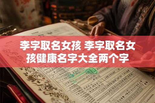 李字取名女孩 李字取名女孩健康名字大全两个字